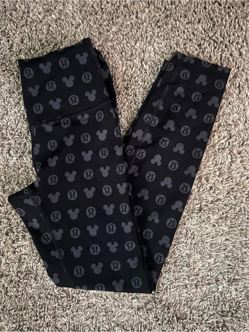 lululemon athletica Black Mickey Icon Leggings